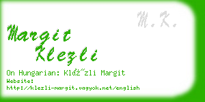 margit klezli business card